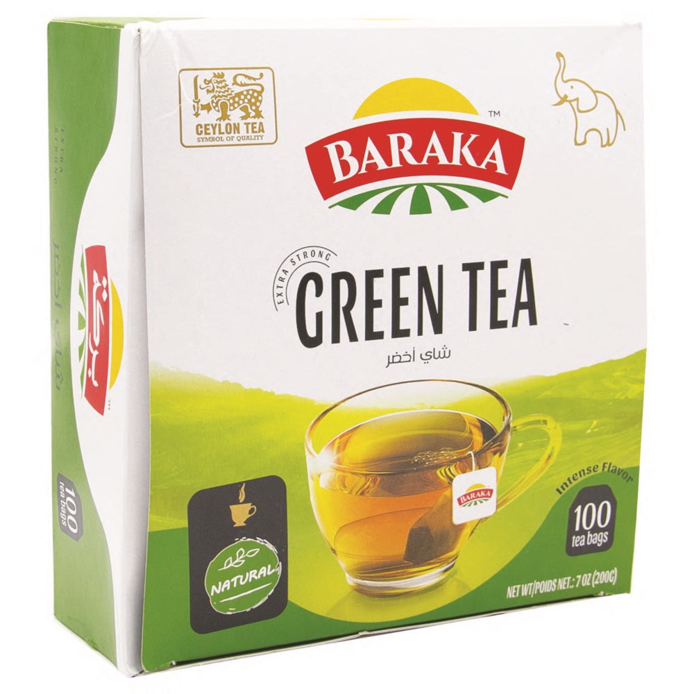 Tea Green filter Bags "Baraka" (100 cts. x 2G)  *